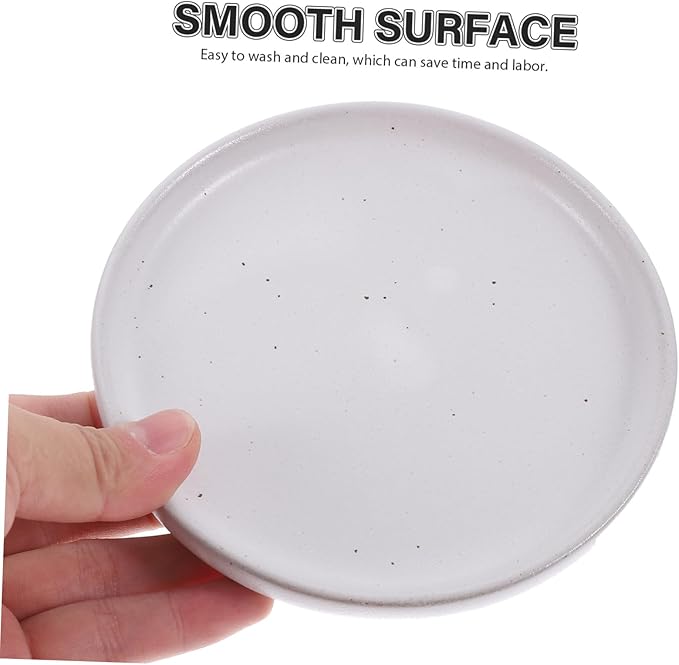 Luxshiny Ceramic Appetizer Dish Retro Food Plate for Snacks Elegant Serving Tray for Parties and Daily Use Smooth Bottom Dinnerware for Fruits and Appetizers Classic Design
