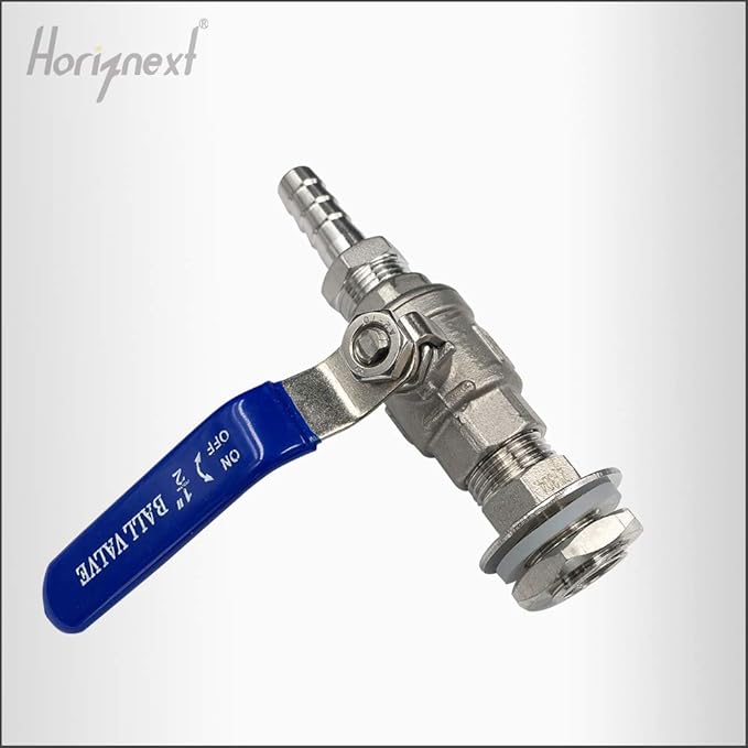 npt 1/2 home brew bulkhead ball valve stainless steel 304 for Homebrew beer Kettle tap equipment kit, weldless water tank spigot (1 pc)