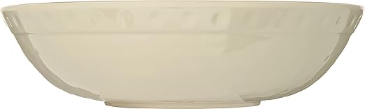 Carlisle FoodService Products Mingle Reusable Plastic Bowl Cereal Bowl with Pottery Style for Home and Restaurant, Melamine, 32 Ounces, Fireball, (Pack of 12)