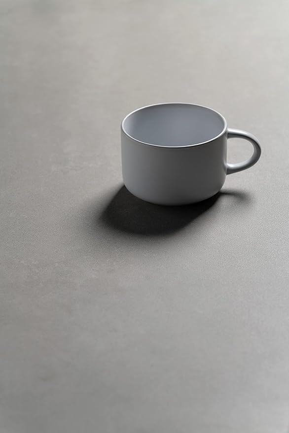 10 Strawberry Street Wazee Matte 4.75"/22 oz Oversized Mug, Set of 6, White