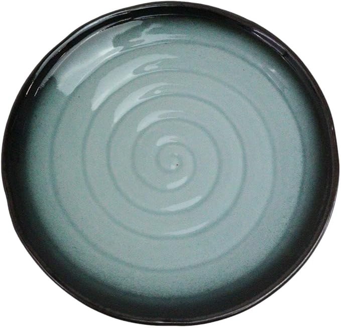 Ebros Gift Blue Sky Stars Artistic Seikai Porcelain Collection Dinnerware Serveware Kitchenware Set Asian Japanese Dining Restaurant Supply (Pack Of 5 Round Dinner Plates 8.75" D)