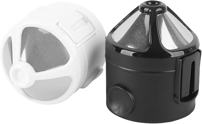 2 Pcs Pour Over Coffee Dripper, Stainless Steel Pour Over Coffee Filter Reusable Permanent Brewing Basket for Coffee Makers and Drip Brewing