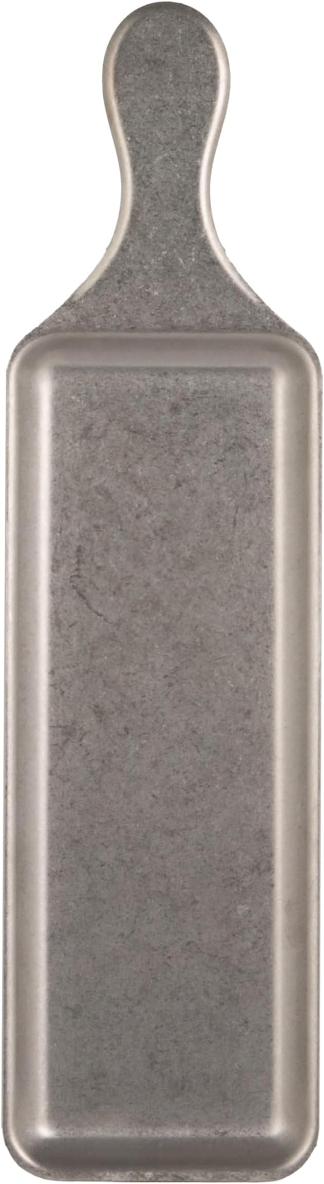 Creative Co-Op Stainless Steel Serving Tray with Handle, Brushed Pewter Finish