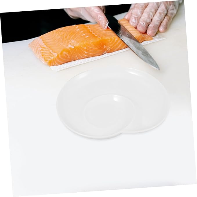 Divided Plate for Dinner Ceramic Plate Portion Control Appetizer Serving Tray Creative Dessert Tray