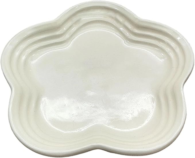 Small Ceramics Dish in Elegant Plums Blossoms Styles Multiple Color Appetizer Plates Perfect for Kitchen Dining Setting Flower Dish