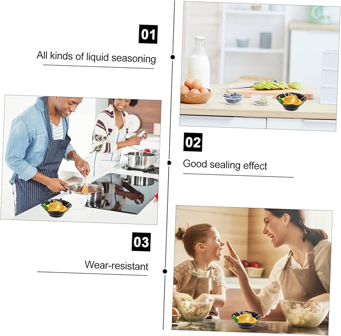 LIFKOME 4pcs Ceramic Plates Fruit Plate Charcuterie Appetizer Dish Seasoning Dishes