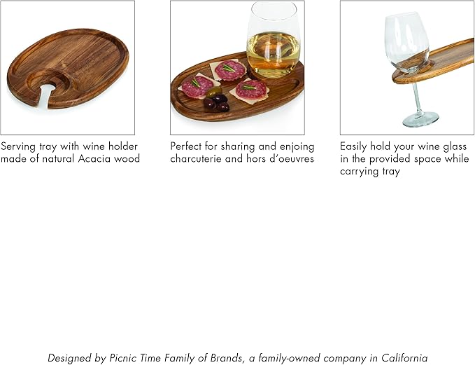 PICNIC TIME NFL unisex-adult NFL Wine Appetizer Plate Set Of 4