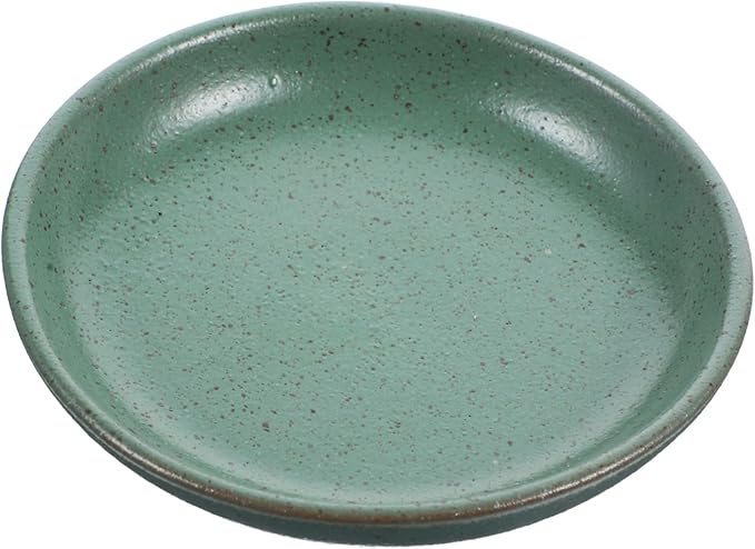 DECHOUS Ceramic Appetizer Serving Tray 8-inch Round Plates Wear-resistant Ceramic Sauce Dish for Dipping for Parties and Restaurants for Snacks and Dried Fruits