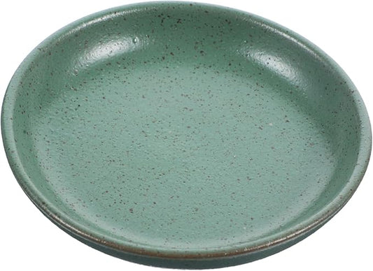 DECHOUS Ceramic Appetizer Serving Tray 8-inch Round Plates Wear-resistant Ceramic Sauce Dish for Dipping for Parties and Restaurants for Snacks and Dried Fruits