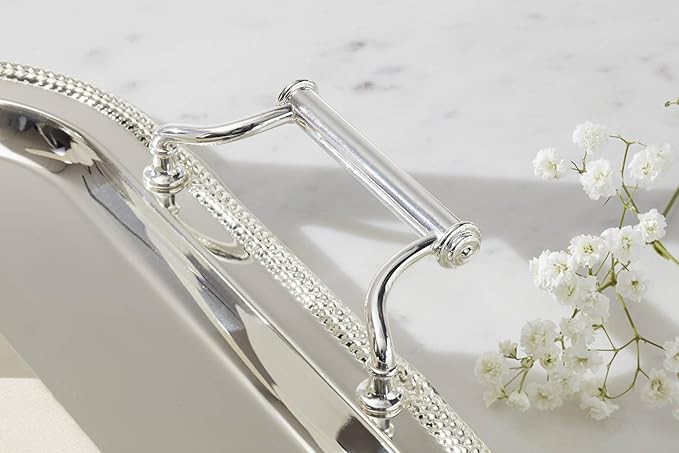Reed And Barton 896102 Rectangle Silverplate Tray With Handles