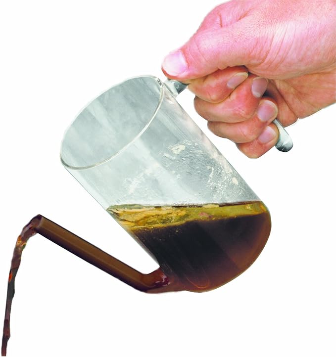 Norpro 2-Cup Glass Gravy Sauce Stock Soup Fat Grease Separator - Dishwasher Safe, 6.5 x 3 x 5 inches