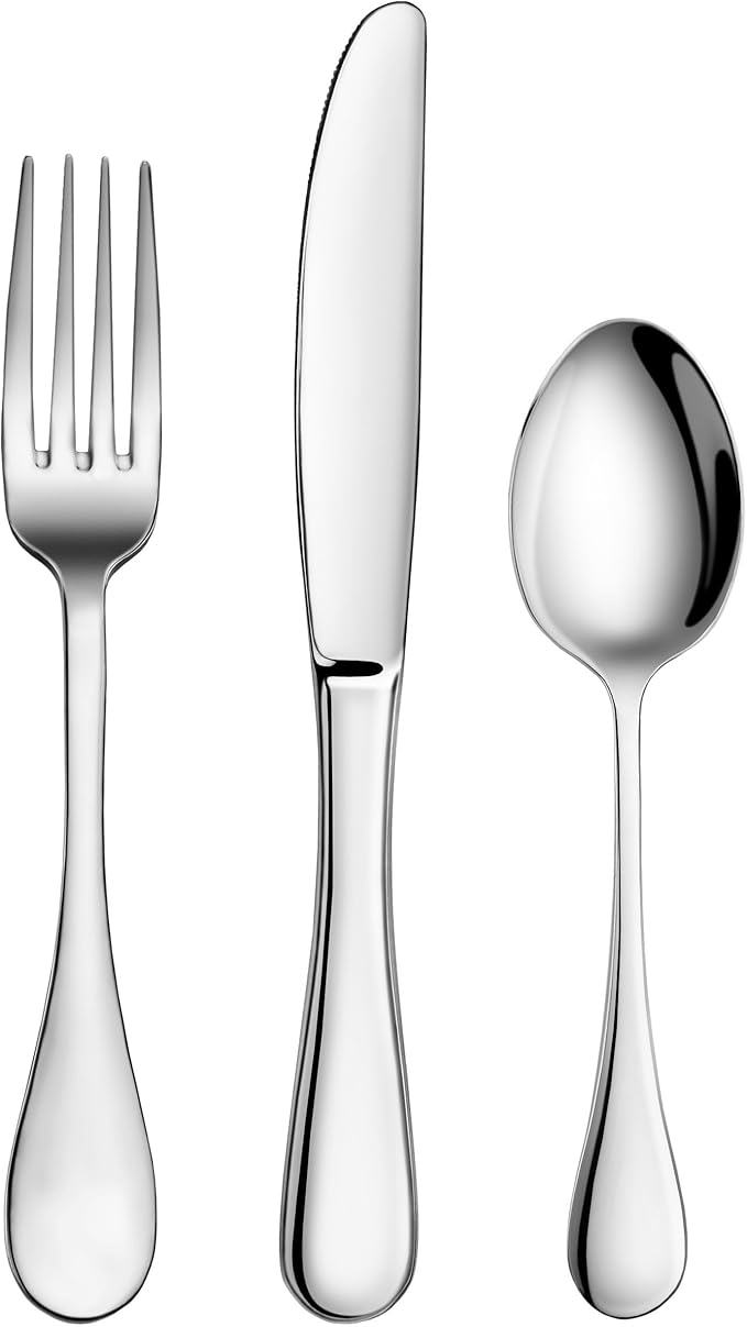 Artaste 59380 Rain 18/10 Stainless Steel Flatware 36-Piece set, Service of 12