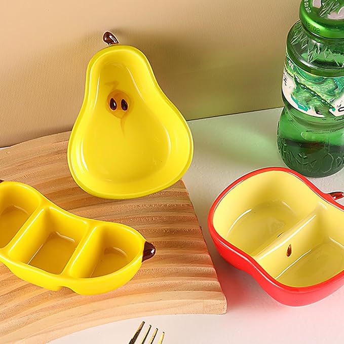 Practical Ceramic Fruit Shape Appetizer Plate Ceramic Texture Suitable for Home Kitchens and Party Use Party Dish