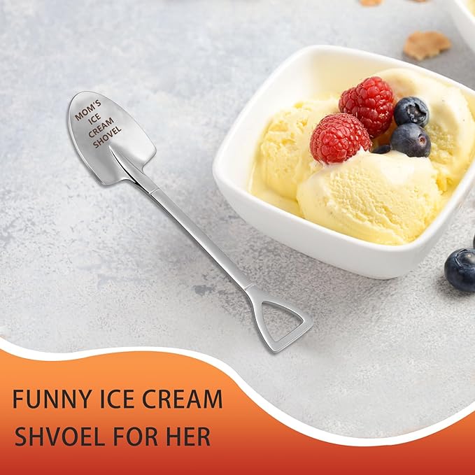 Birthday Gifts for Mom from Son,Mother Gift,Funny Ice Cream Shovel Spoon Presents,Christmas Gift for Mom, Step Mother, Mama, Mommy or Women In Law Birthday Retirement Presents