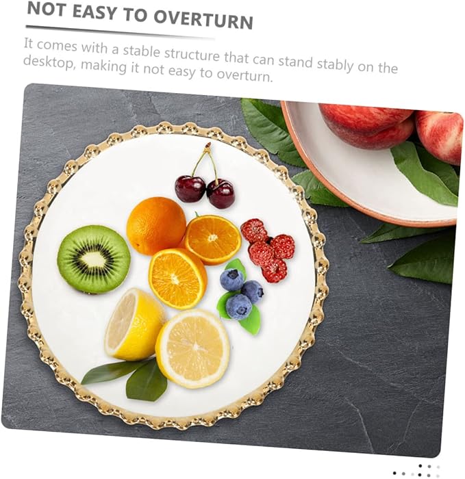 Ceramic Appetizer Plate White Porcelain Side Dish Plate for Party Family Restaurant Easy to Clean Dishwasher Safe