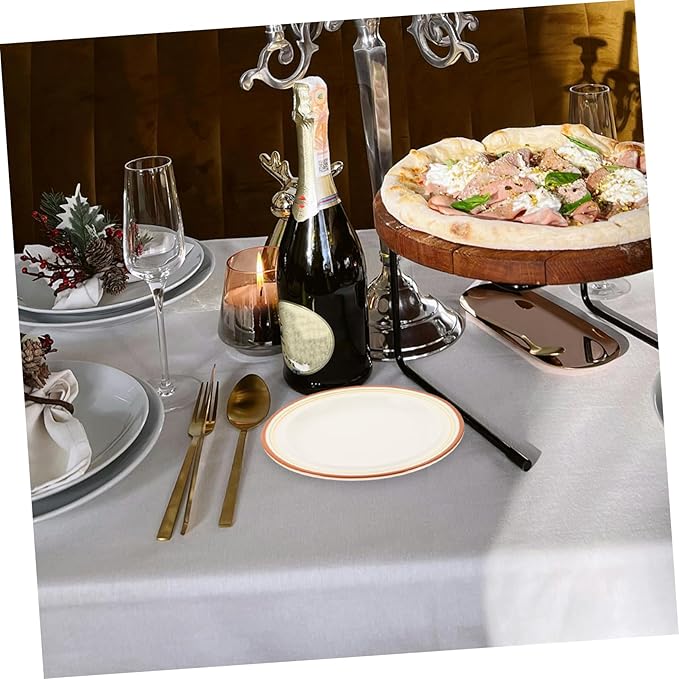 Veemoon European Style Ceramic Plate Dinner Serving Snack Cake Fruit Plate Easy Cleaning Storage