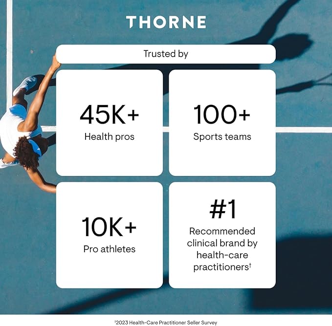 THORNE Creatine - Micronized Creatine Monohydrate Powder - Support for Muscles & Cognitive Function* - for Women & Men - Unflavored - NSF Certified for Sport - 5 g per Serving - 90 Servings