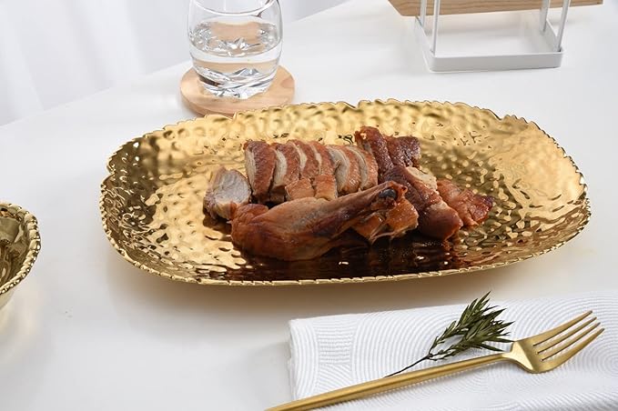 Pampa Bay Millennium Porcelain Serving Platter (Gold Tone)