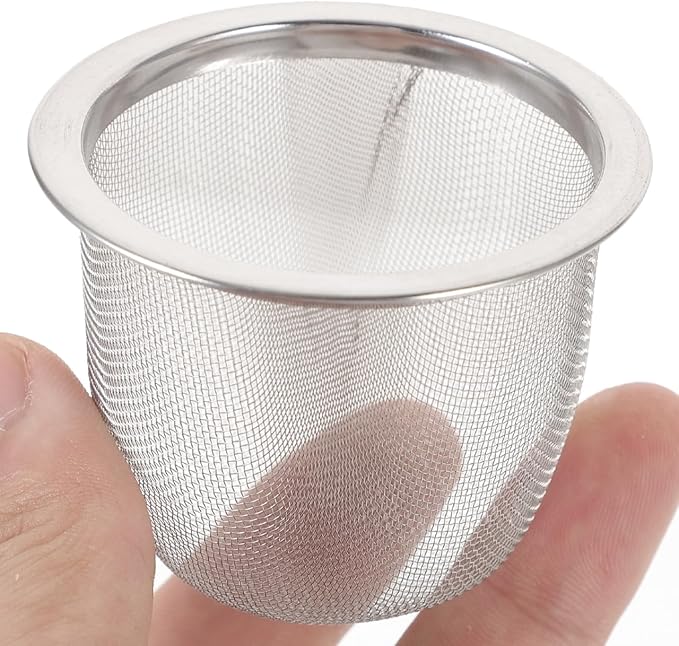 Sturdy Tea Filter Infuser for Loose Leaf Tea 2.28 Inch Diameter Metal Strainer Suitable for Home Brewing Herbs and Spices
