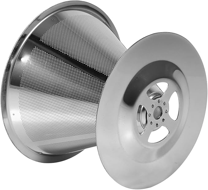 Pour over Coffee Dripper, Double Layer Mesh Filter Cup Stainless Steel Coffee Filter Reusable Dripper for Single Cup Brew
