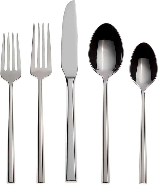 Oneida Diameter 20 Piece Fine Flatware Set, Service for 1 , 18/10 Stainless Steel, Silverware Set, Dishwasher Safe