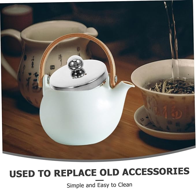 Stainless Steel Teapot Lid Replacement for Loose Tea Brewing Cover for Tea Mugs and Kettles Easy Installation Versatile Kitchen Accessory for Enhanced Brewing
