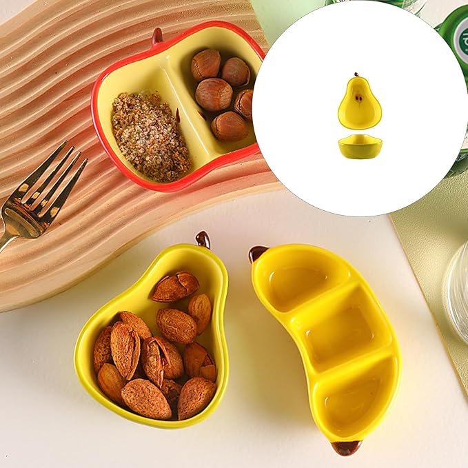 Practical Ceramic Fruit Shape Appetizer Plate Ceramic Texture Suitable for Home Kitchens and Party Use Party Dish