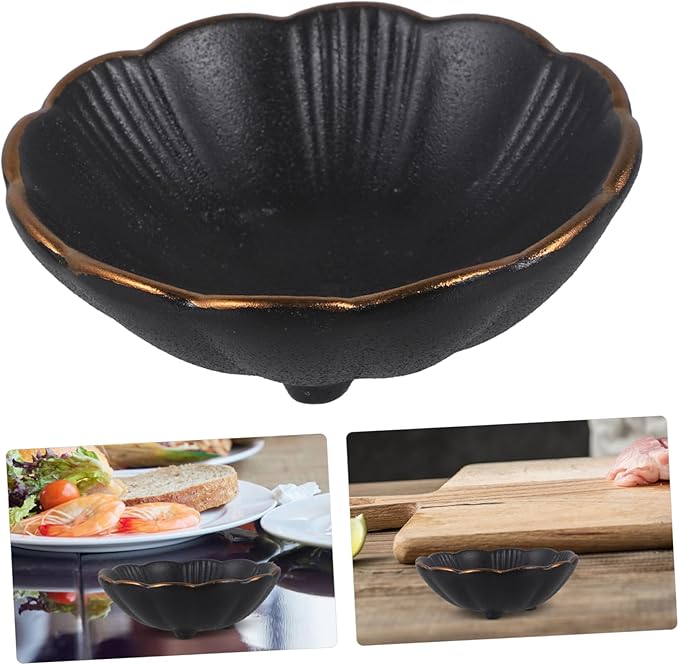 OUNONA 1pc Ceramic Sauce Dishes Snack Plate Seasoning Dipping Plate Little Appetizer Container Flavor Dish