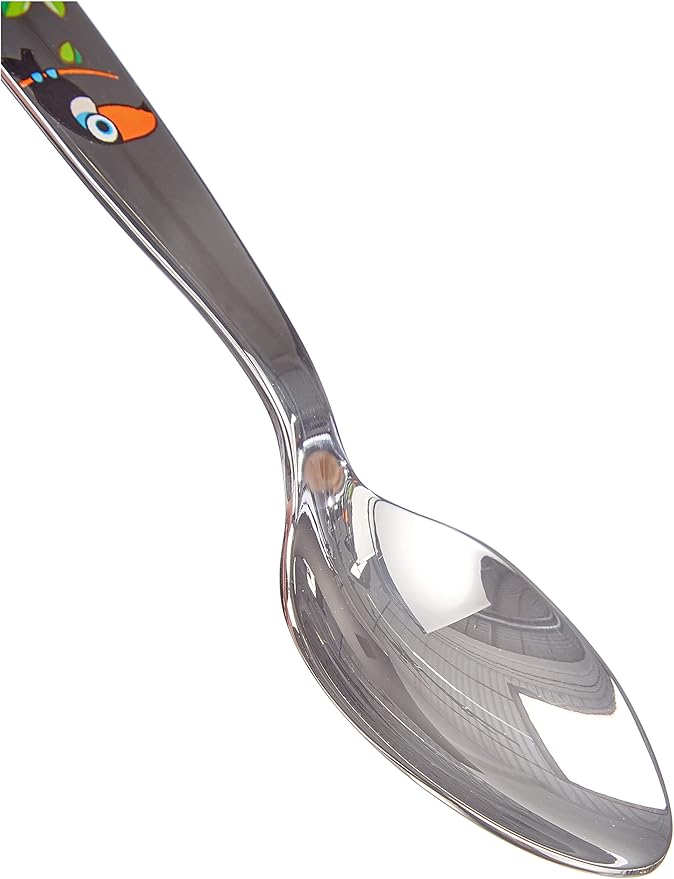 Zwilling 4-Piece Children's Cutlery Set, for Children from 3 Years, 18/10 Stainless Steel, Jungle, Silver