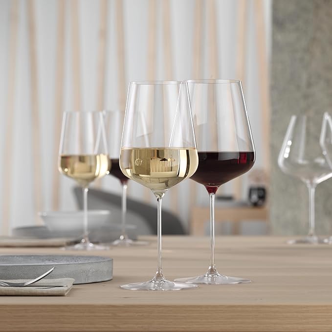 Spiegelau Definition Burgundy Wine Glasses, Large Crystal Clear Red Wine Glasses for Pinot Noir, Elegant Glassware, Wedding Gifts, Birthday Gifts for Women and Men, Home Bar, 34 oz, Set of 4