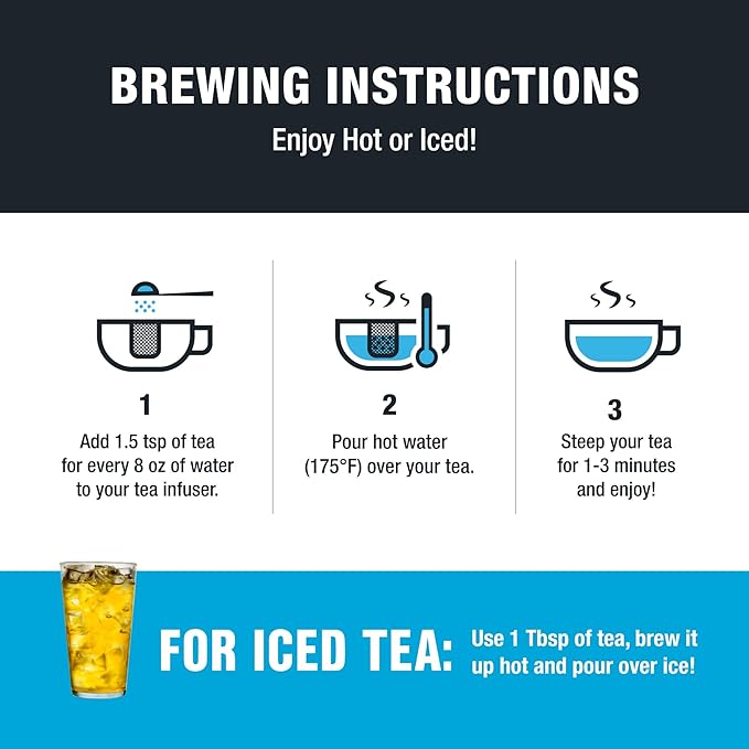 Tiesta Tea - Lean Green Machine, Loose Leaf, Light Citrus Green Tea, Premium Blend, Medium Caffeinated, Make Hot or Iced Brews Up to 200 Cups, 16 Ounce Resealable Bulk Pouch