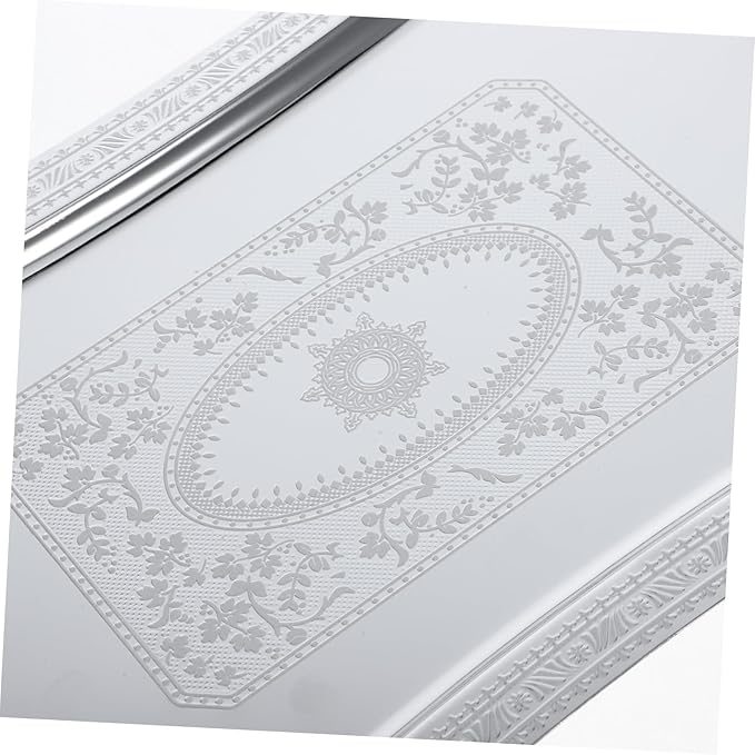 ABOOFAN Stainless Steel Dinner Plate Elegant Serving Tray Handles for Entertaining