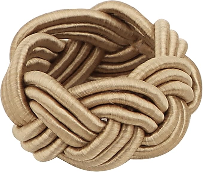 Napkin Rings Set of 12 for Dinner Parties, Weddings Receptions, Family Gatherings, or Everyday Use - Set Your Style with Daily Use Table Décor Accessories - Oat Brown
