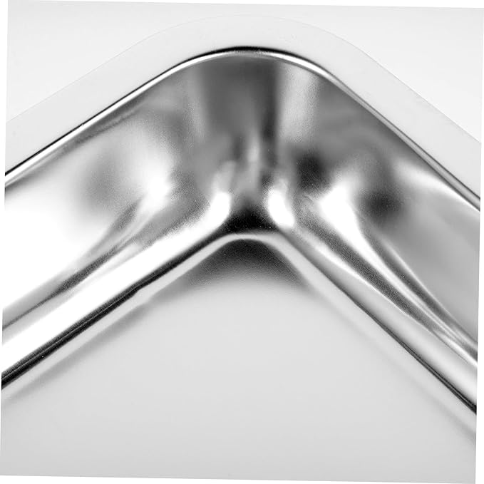 Cabilock Stainless Steel Germination Tray Set Rectangular Tea Serving Tray Deep Drainage for Efficient Filtration for Home and Garden Use