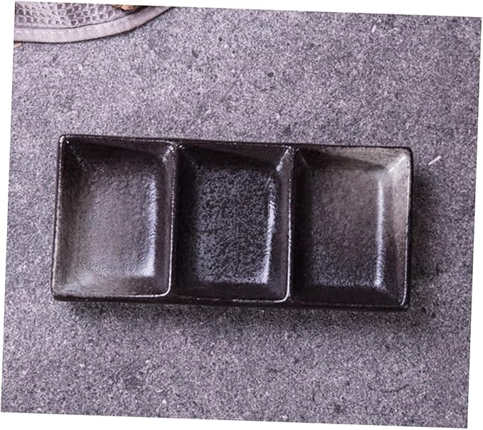 2pcs Ceramic Sauce Dishes Square Flavor Dish Versatile Condiment Bowls for Dipping Sauce Appetizer Plates for Home and Restaurant Use