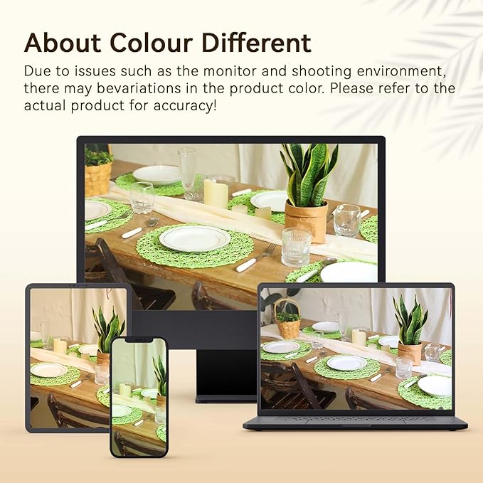 AHHFSMEI Paper Braided Round Placemats Set of 12 Natural Non-Slip Heat Resistant Table Mats for Dining Tables Woven Indoor Outdoor Place mats(Light Green,12)