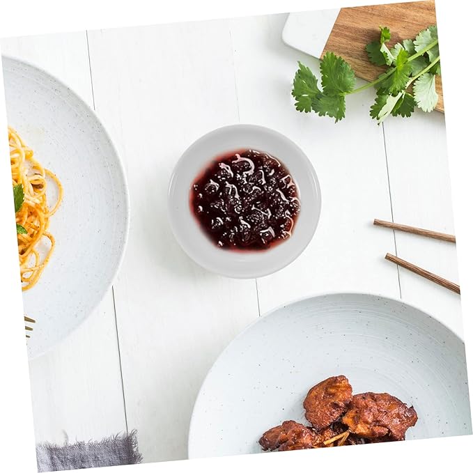 6pcs Ceramic Dipping Bowls for Sauces Condiments and Seasonings Versatile Porcelain Appetizer Plates for Home Use and Parties