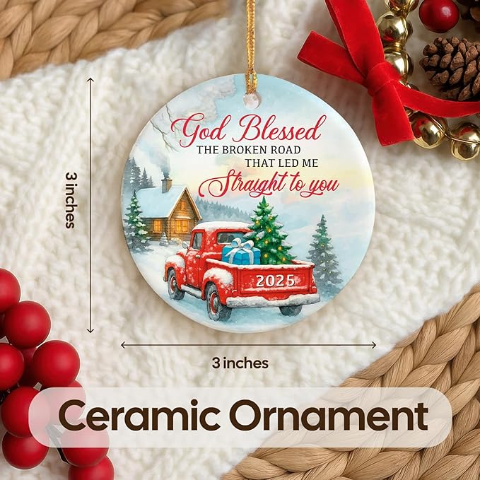 NewEleven Couples Gifts for Christmas - Heartfelt Gifts for Boyfriend, Girlfriend, Wife, Husband - Couples Christmas Ornament from Him, Her - Christmas Ornament