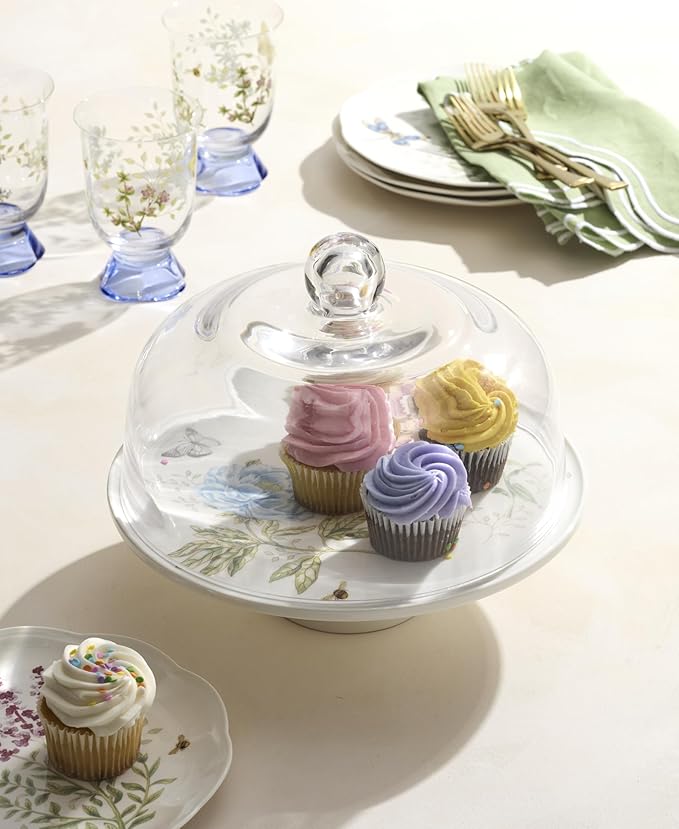 Lenox 898188 Butterfly Meadow 25th Anniversary Cake Plate