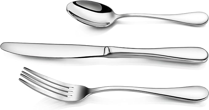 Artaste 59380 Rain 18/10 Stainless Steel Flatware 36-Piece set, Service of 12