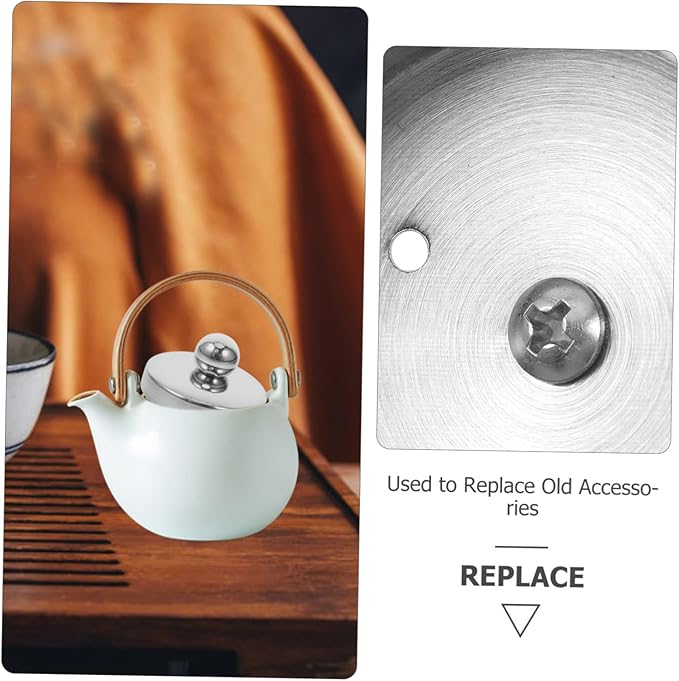 Stainless Steel Tea Mug Lid with Strainer Replacement Cover for Teapots and Tea Accessories Quick Installation for