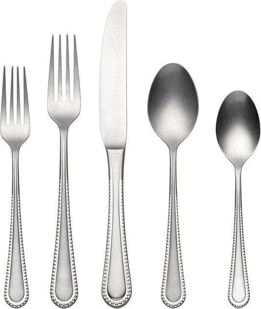 Oneida 896764 Hartwell Vintage Tumbled 42 Piece Flatware Set