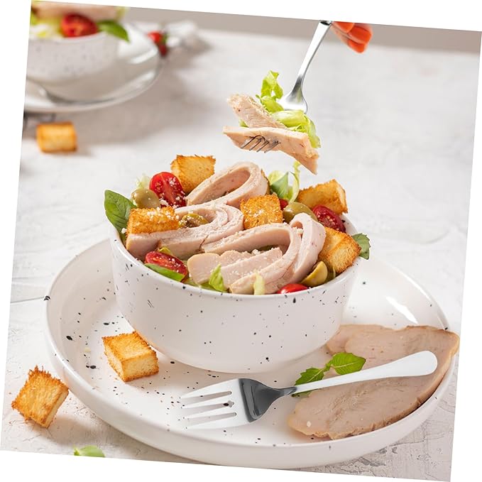 6-Piece Stainless Steel Cutlery Set Serving Spoons Forks and Ladles Heavy-Duty Utensils for Large Gatherings Dishwasher Safe for Parties and Events
