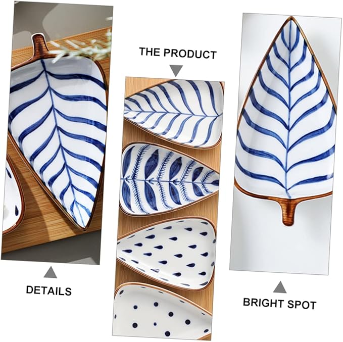 Creative Japanese Style Mini Snack Dish Hand-Painted Ceramic Appetizer Plates Glazed Finish for Sauces and Dips for Entertaining or Daily Use