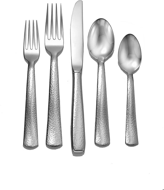 Liberty Tabletop Pinehurst 65-piece 18/10 Flatware Set Service for 12, Includes Serving Pieces Made in USA