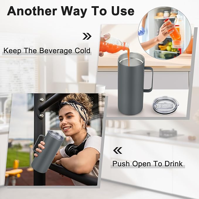 2 IN 1 Wine Chiller Single Bottle and Travel Tumbler, 42oz Stainless Steel Iceless Cooler Wine Bottle, Insulated Mug with Lid, Keep Wine Cold up to 6 Hours Fits Most Wine Bottles Gift for Wine Lovers