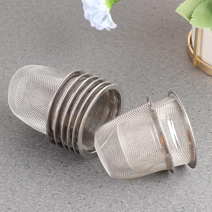 Hemoton Stainless Steel Tea Filter Fine Mesh Tea Infuser Strainer for Loose Leaf Brewing Compact 2.8 Inch Kitchen Tool
