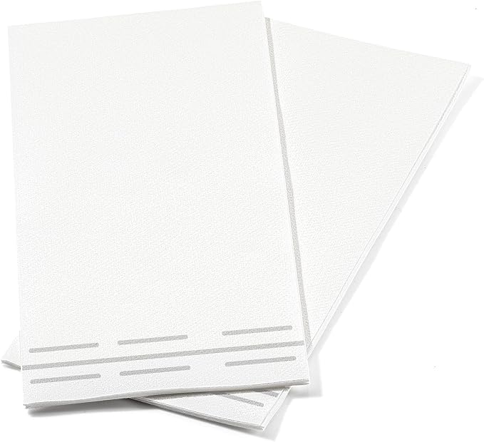 50 Pack Linen Feel Guest Paper Hand Towels | Disposable Super Absorbent Airlaid Paper Towels For Bathroom, Party, Weddings, Or Events | 12 x 17 Inches 1/6 Folded Decorative Design