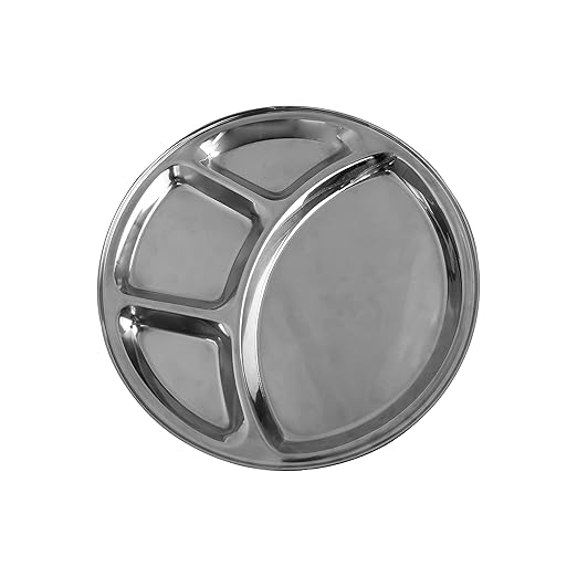Thunder Group SLCRT004 Compartment Tray 12-1/2" Diameter 4-Wells