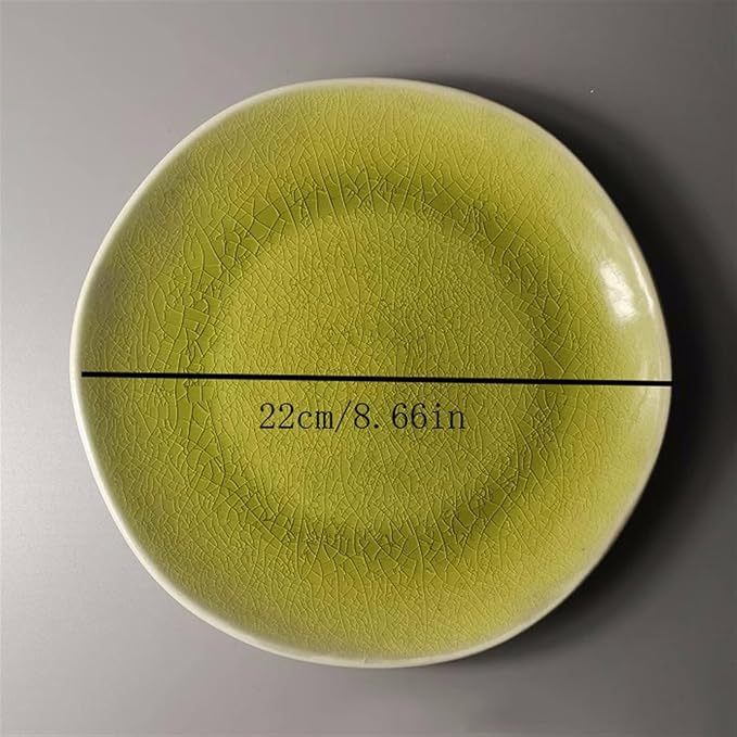 SONGCHAO Party Supplies Plate Ceramic Household Dishes Breakfast Lunch Dinner Afternoon Tea Steak Household Commercial Kitchen Fruit Tray Party Plates (Color : 002)